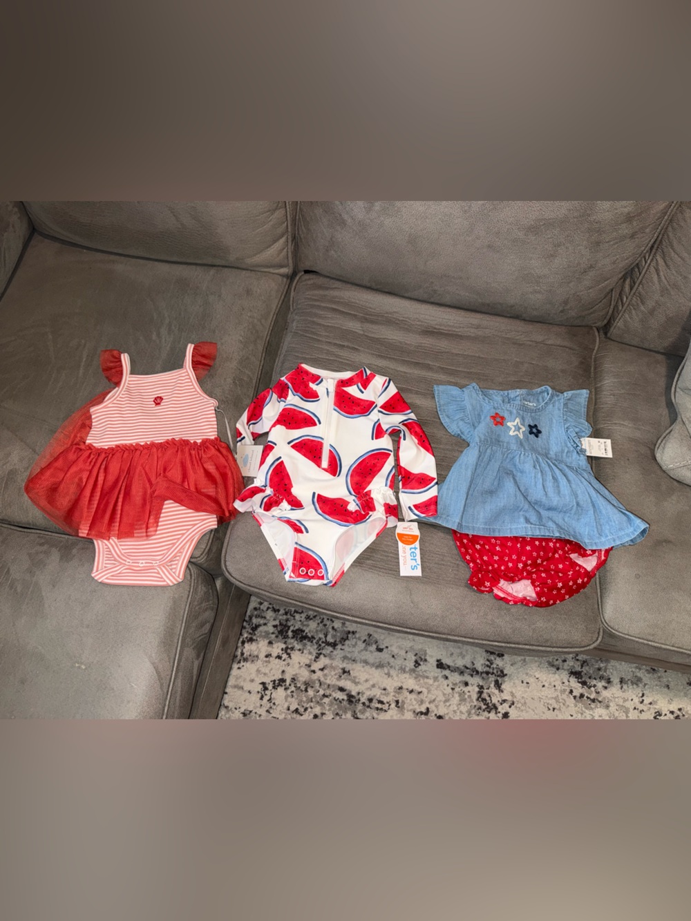 Baby Girl Summer Outfit and Swim Bundle 12 Months NWT